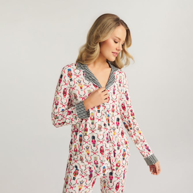 Posh Peanut Nutcrackers Women's Pajama Set image number 9
