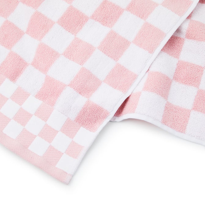 Rosy Check Bath Towel image number 3