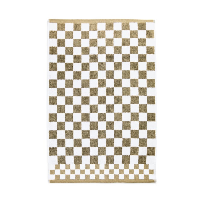 Mocha Check Hand Towel image number 2