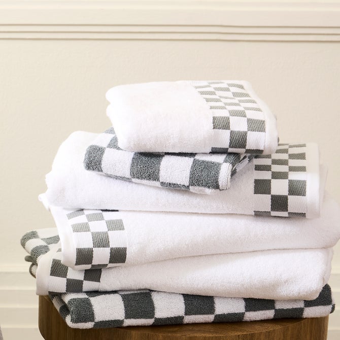 Sterling Check Hand Towel image number 1