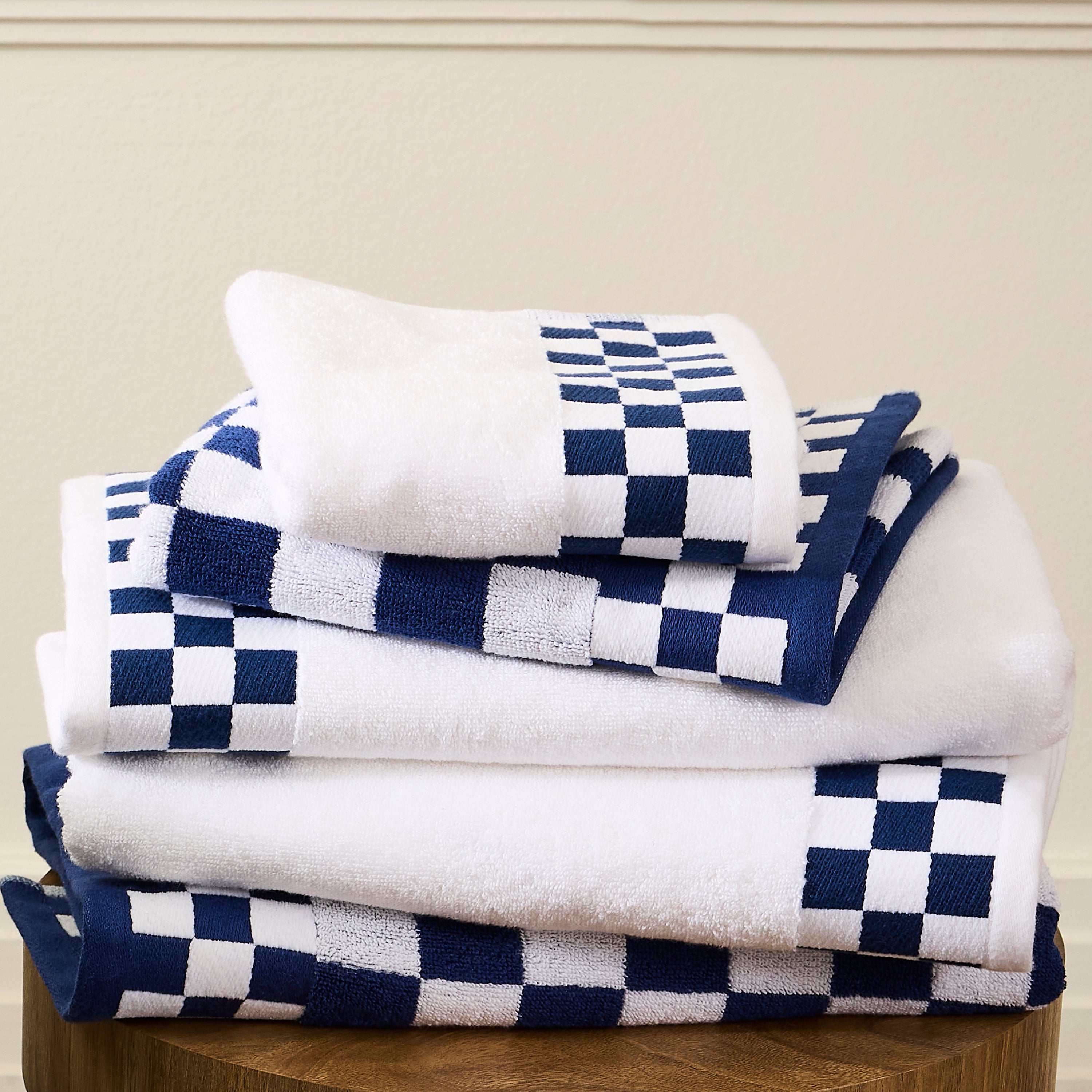 MacKenzie-Childs | Indigo Check Hand Towel