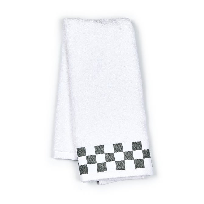 Hand Towel with Grey Check Border image number 0