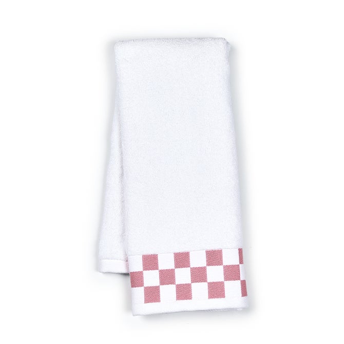 Hand Towel with Rose Check Border image number 0