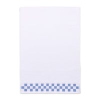 Hand Towel with French Blue Check Border