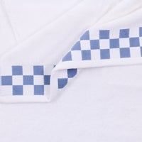 Hand Towel with French Blue Check Border