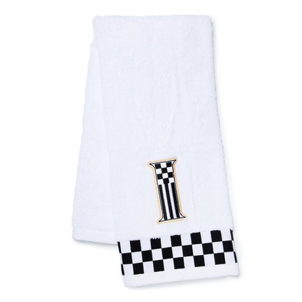 Monogram "I" Check Hand Towel