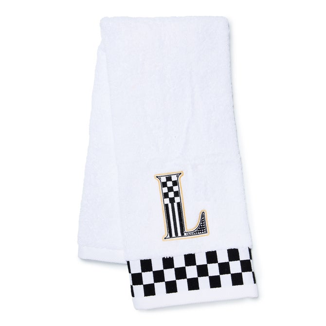 Monogram "L" Check Hand Towel image number 0