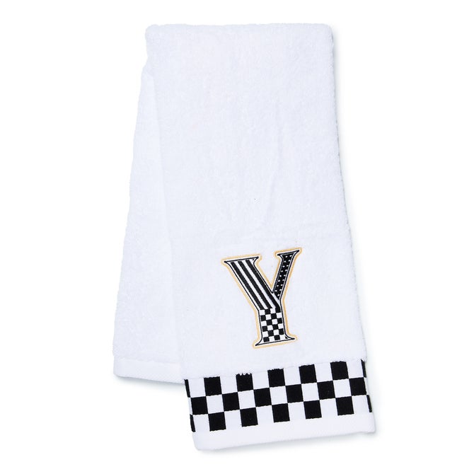 Monogram "Y" Check Hand Towel image number 0