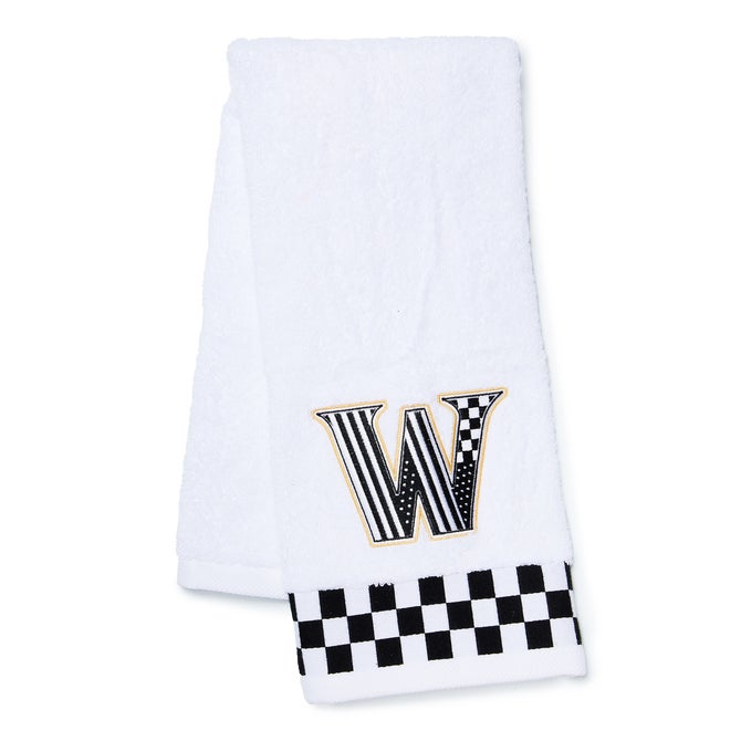 Monogram "W" Check Hand Towel image number 0