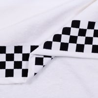Bath Sheet with Black Check Border