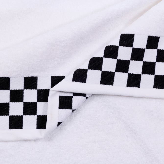Bath Sheet with Black Check Border image number 2