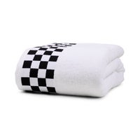 Bath Sheet with Black Check Border