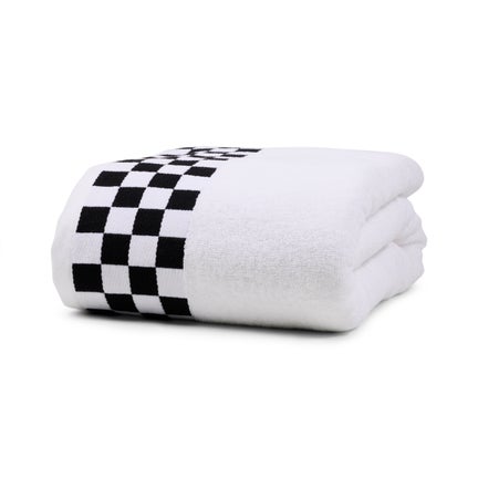 Bath Sheet with Black Check Border