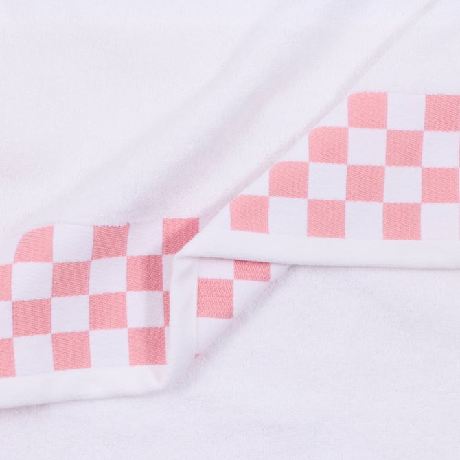 Bath Sheet with Rose Check Border image number 2
