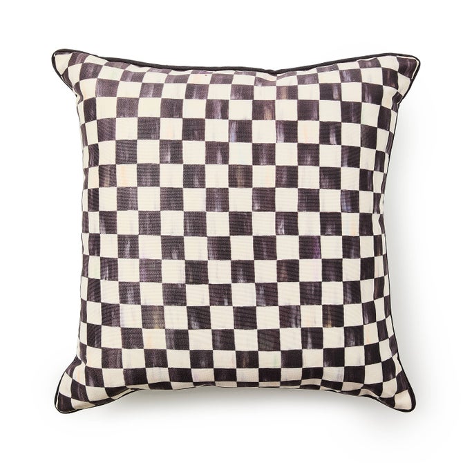 Courtly Check Printed Outdoor Pillow image number 0