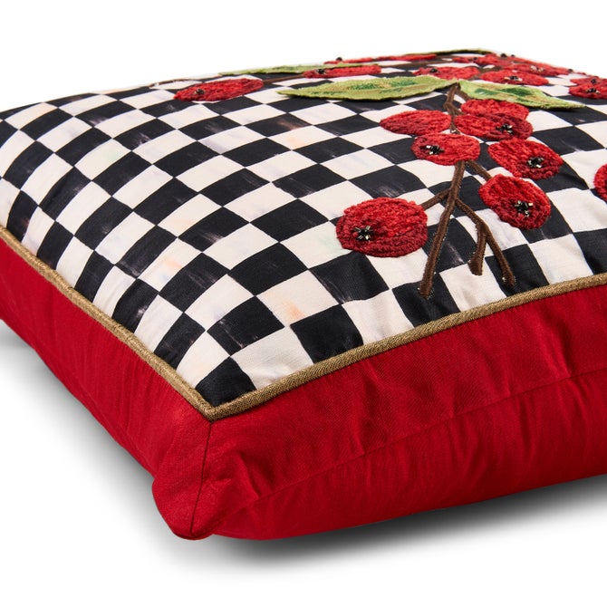 Courtly Check Holly Throw Pillow image number 2
