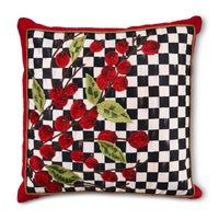 Courtly Check Holly Throw Pillow