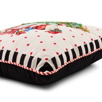 Tree Trimming Santa Throw Pillow