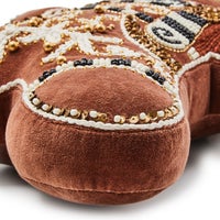 Gingerbread Boy Shaped Throw Pillow
