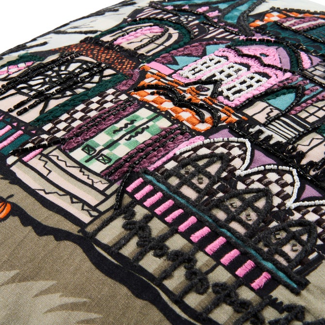 Haunted House Throw Pillow image number 2
