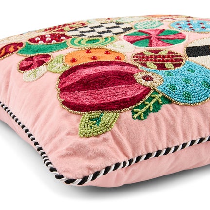 Confetti Jolly Ornament Throw Pillow