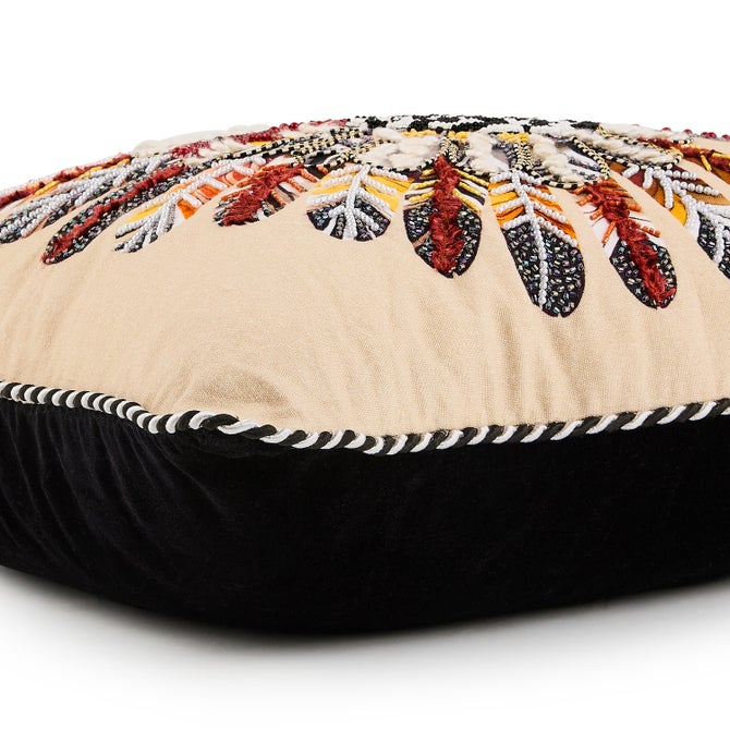 Checked Turkey Throw Pillow image number 2