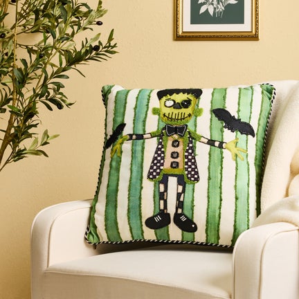 Frankenstein Throw Pillow