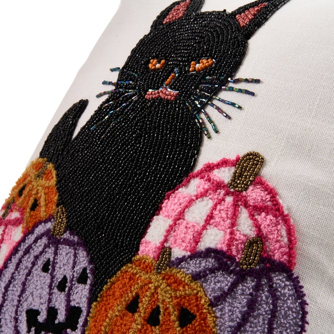 Hocus Pocus Cat Throw Pillow image number 2