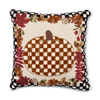 Check Pumpkin Throw Pillow