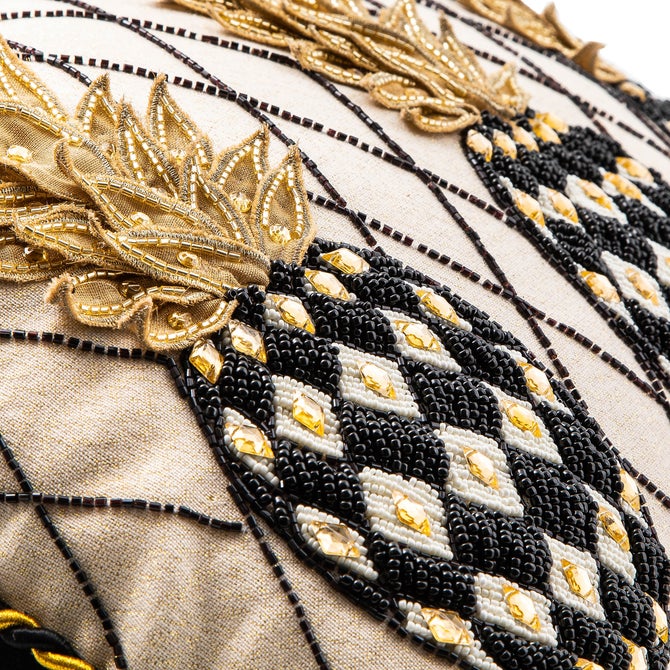 Pineapple Ivory Lumbar Pillow image number 3