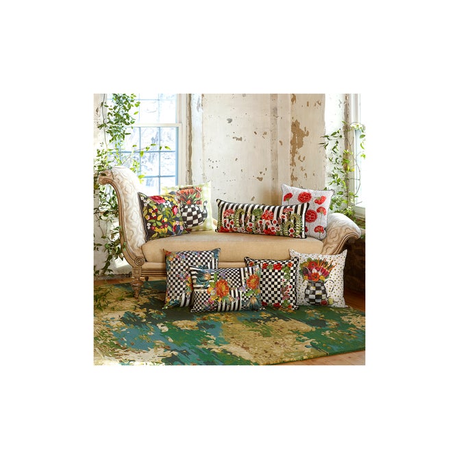 Courtly Flower Market Lumbar Pillow image number 1