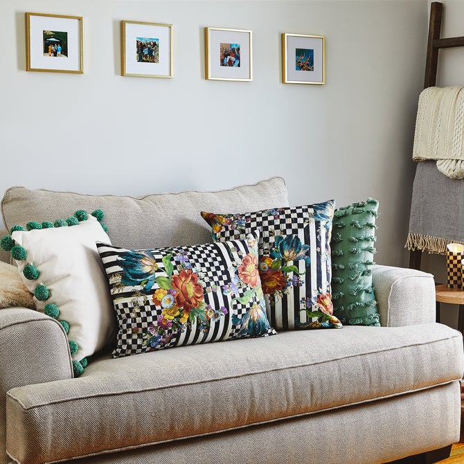 Courtly Flower Market Lumbar Pillow image number 2