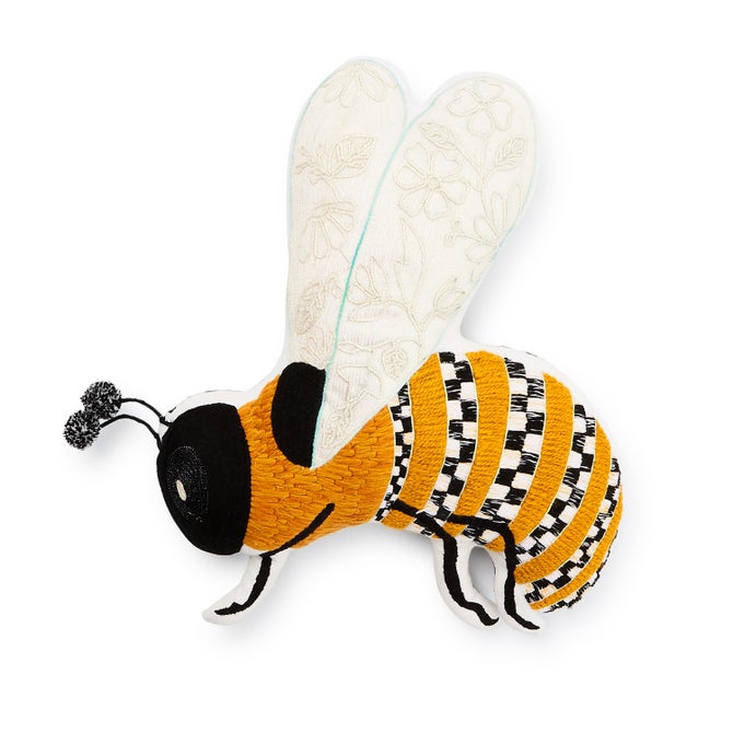 Bee Shaped Throw Pillow image number 0