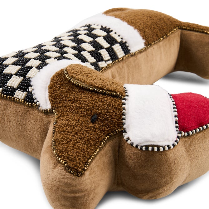 Holiday Dachshund Shape Throw Pillow image number 2