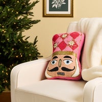 Nutcracker Shaped Throw Pillow