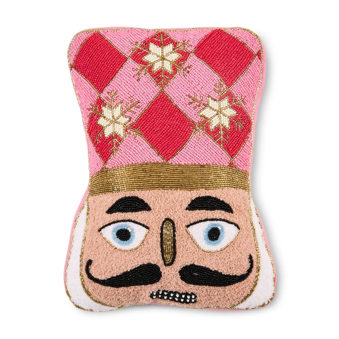 Nutcracker Shaped Throw Pillow image number 0