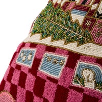 Holiday Bus Shaped Throw Pillow