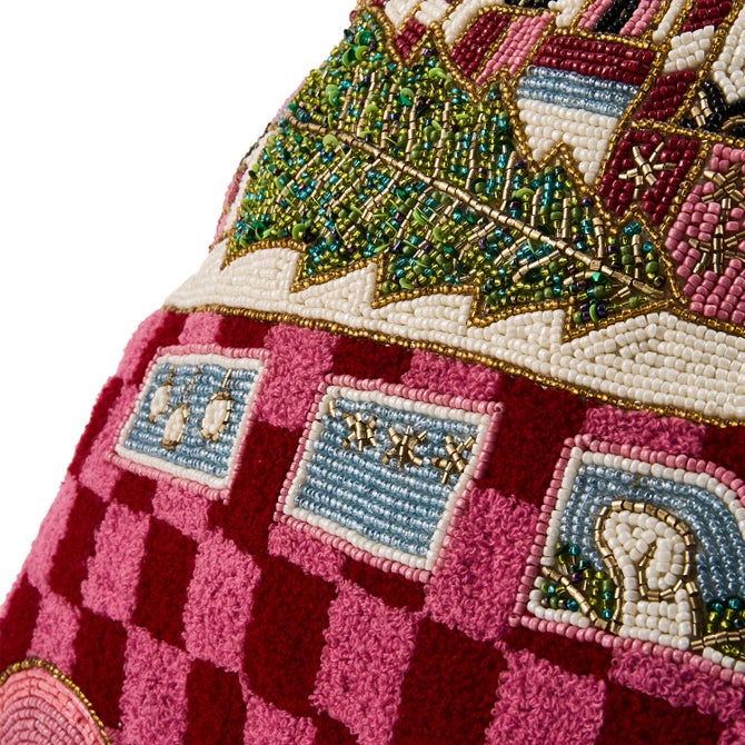 Holiday Bus Shaped Throw Pillow image number 3