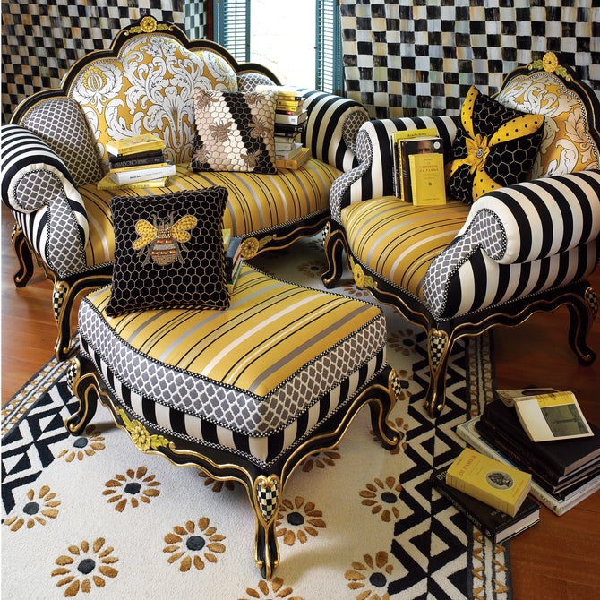 Queen Bee Black Throw Pillow image number 2