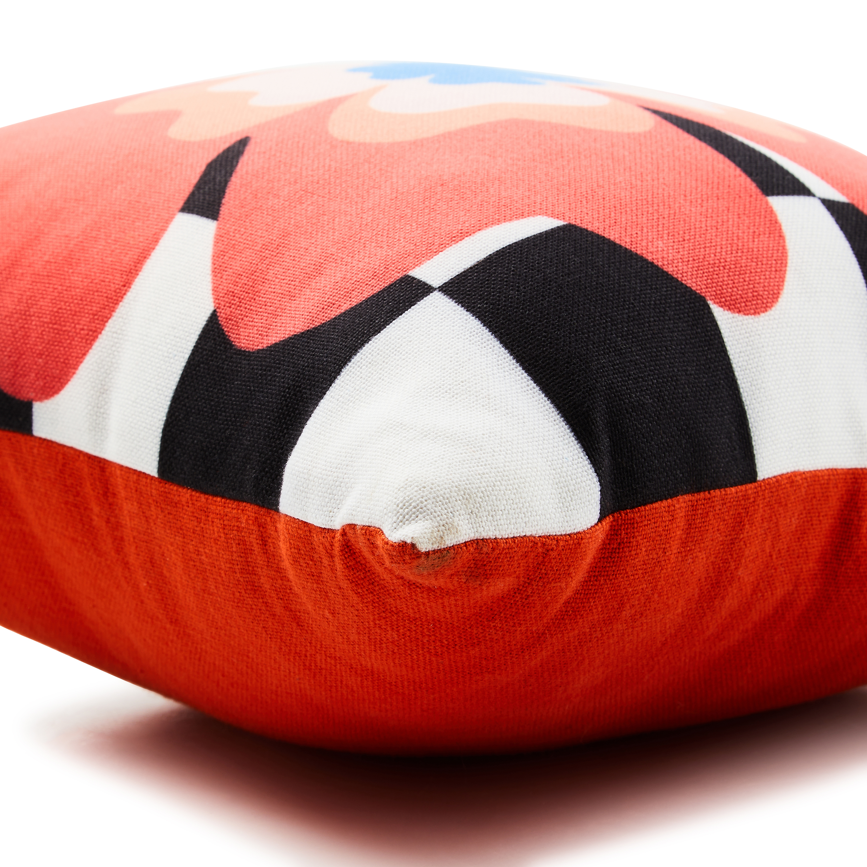 MacKenzie-Childs | Dolce Vita Outdoor Red Flower Throw Pillow