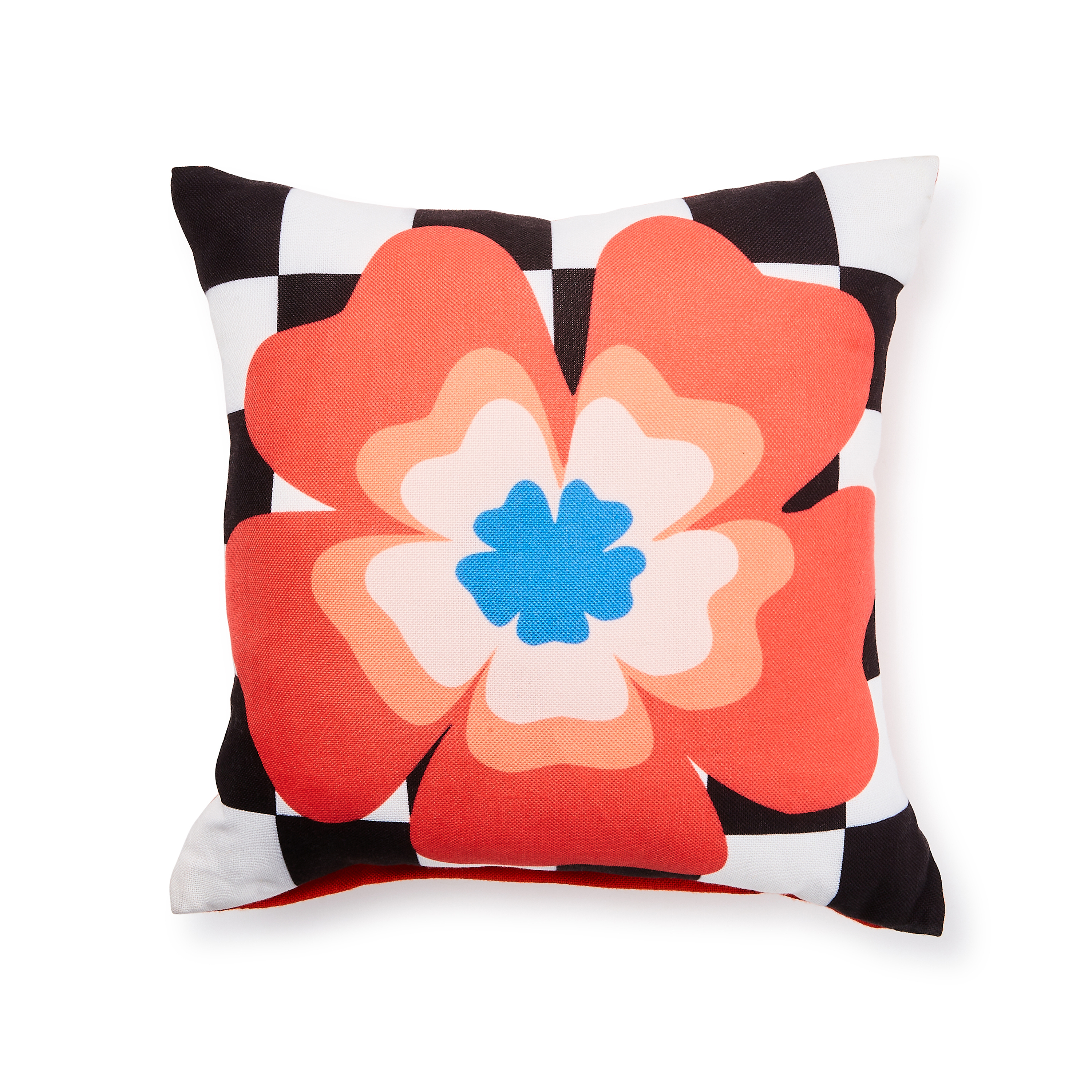 MacKenzie-Childs | Dolce Vita Outdoor Red Flower Throw Pillow