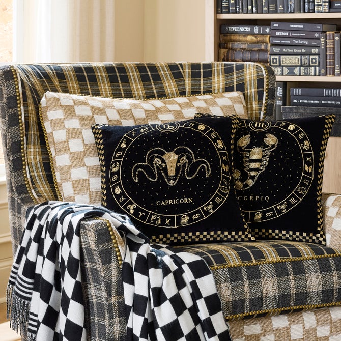 Capricorn Zodiac Throw Pillow image number 1