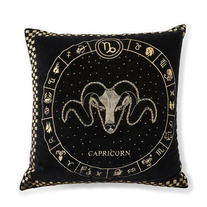 Capricorn Zodiac Throw Pillow image number 0