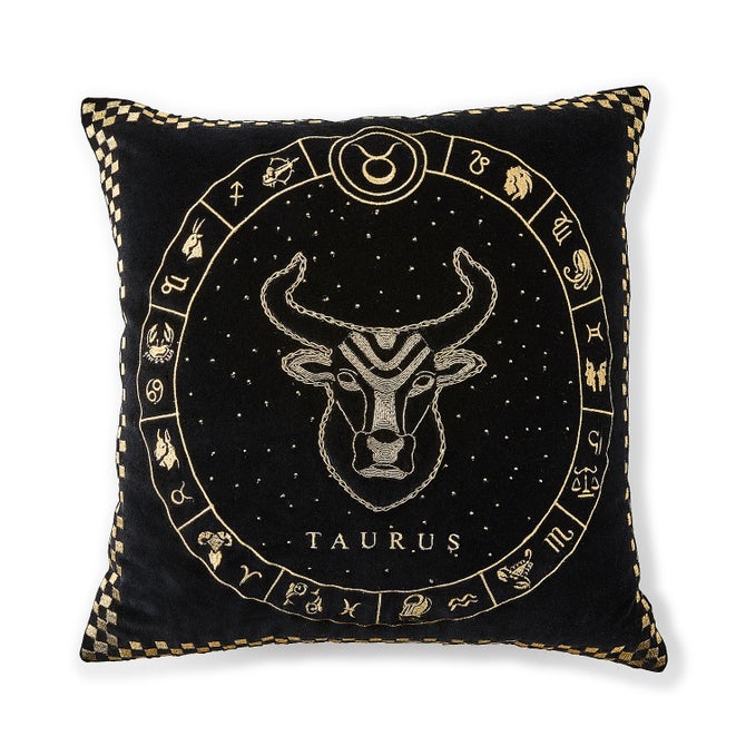 Taurus Zodiac Throw Pillow image number 0