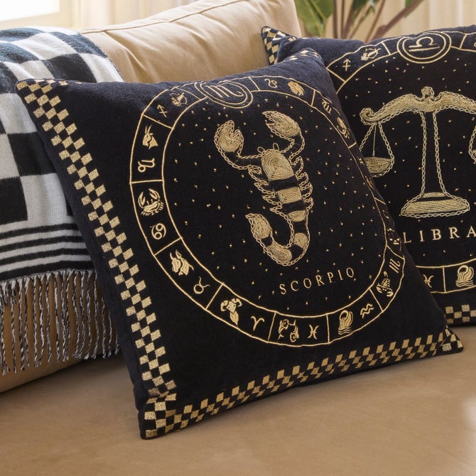 Scorpio Zodiac Throw Pillow image number 1