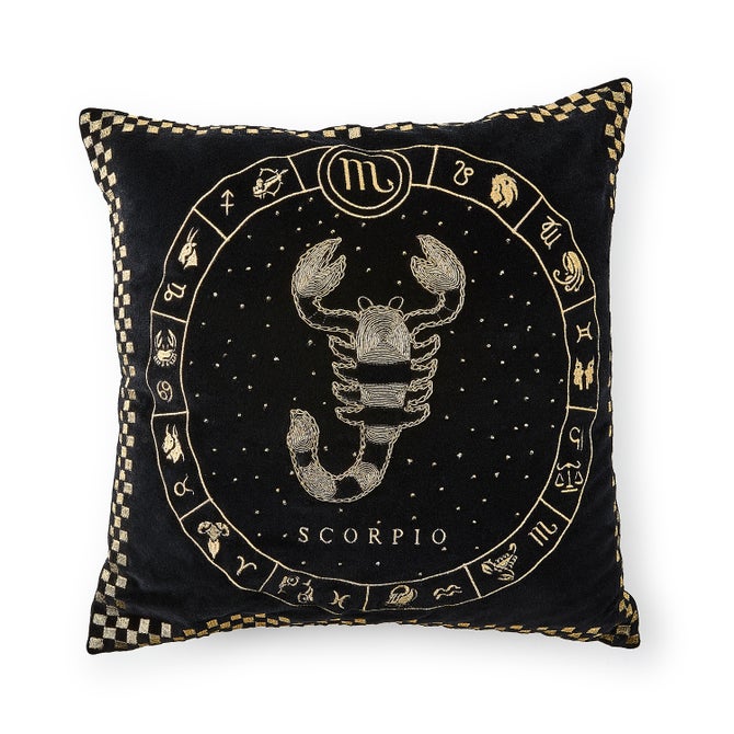 Scorpio Zodiac Throw Pillow image number 0