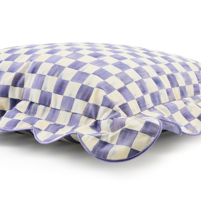 Check Reversible Scalloped Lumbar Throw Pillow image number 9