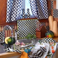 Courtly Check Cafe Curtains, Set of 2