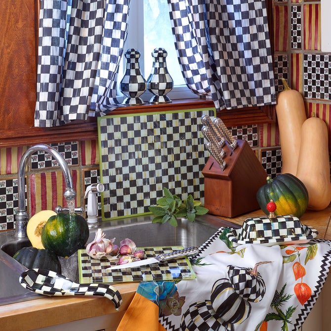 Courtly Check Cafe Curtains, Set of 2 image number 5