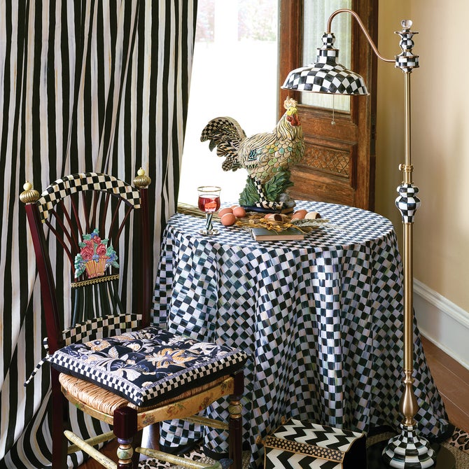 Courtly Stripe Curtain Panel image number 4
